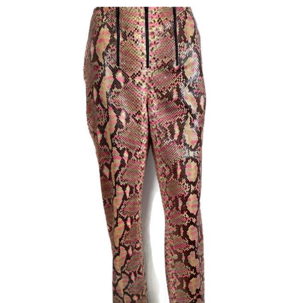 Multicolor Python Snakeskin Pants Trousers FR 38 US 4/6 excellent condition